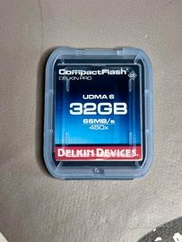 Scheda Compact Flash DELKIN PRO UDMA 6 32GB 66MB