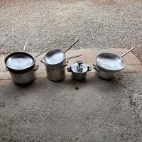 Set pentole e padelle varie per ristoranti