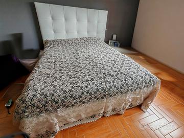 copriletto matrimoniale in filet 