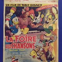 Locandina originale Disney "La foire aux chansons"