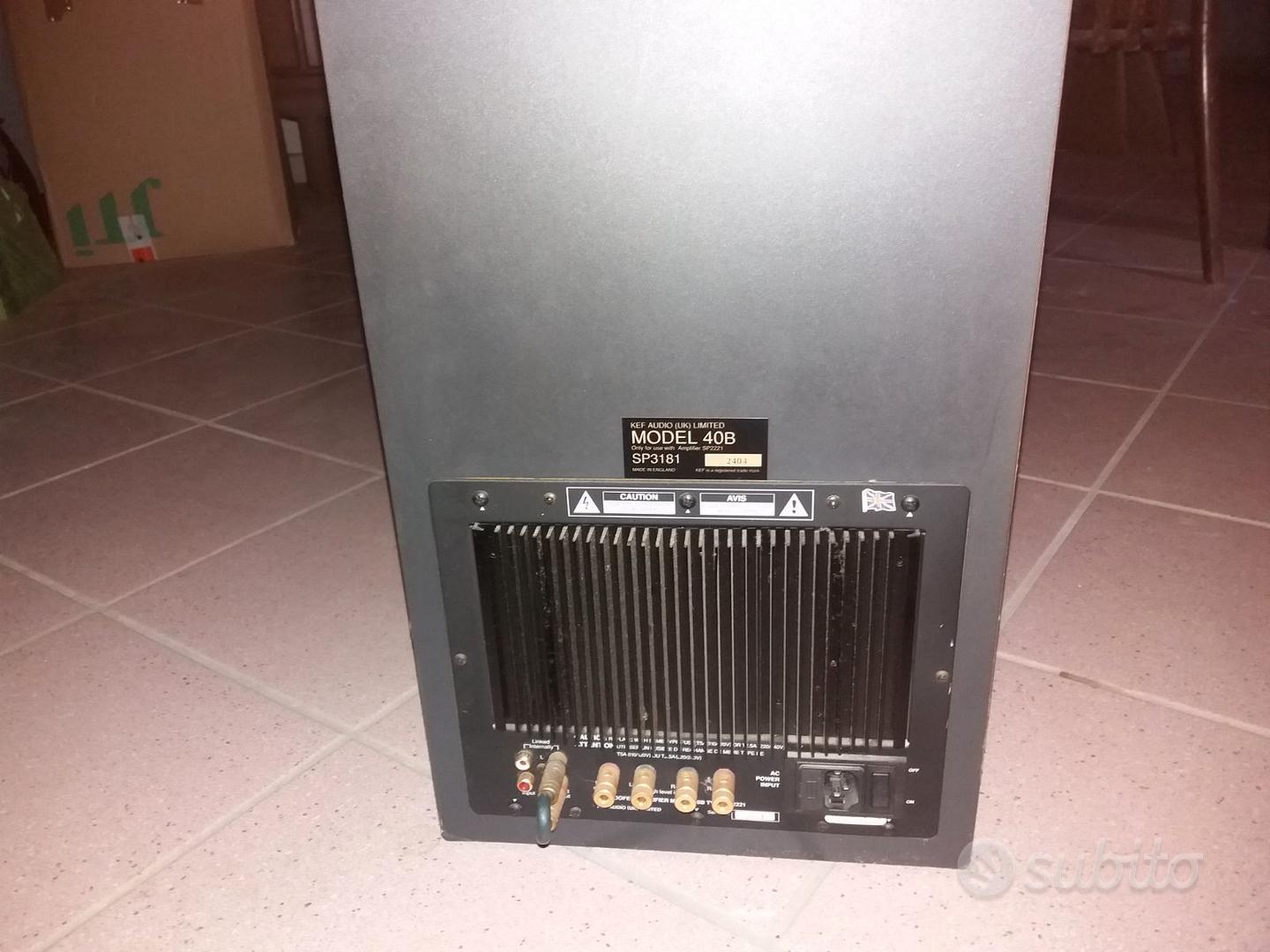 Subwoofer Amplificato Kef Reference Series 40B - Audio/Video In vendita ...