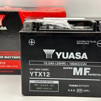 Batteria moto Yuasa SLA YTX12 pronta all'uso