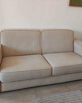 Divano 2 posti tessuto beige Chateau D'Ax Nizza
