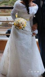 Abito da Sposa ATELIER AIMÈE in pizzo e coprispall