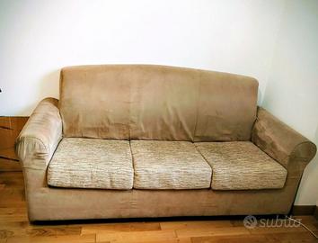 Divano letto 3 posti, stile retrò