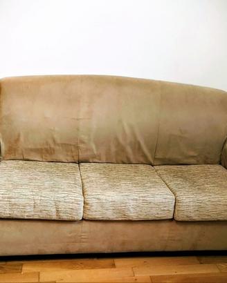 Divano letto 3 posti, stile retrò