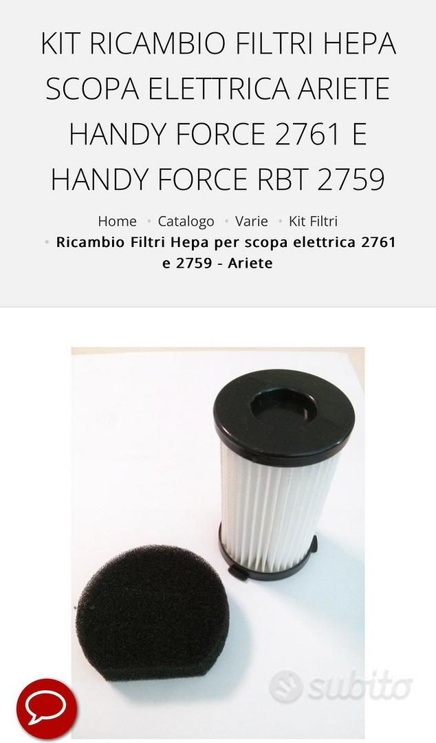 Kit ricambio filtro hepa ariete - Elettrodomestici In vendita a Bologna