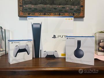 PlayStation 5 825GB + Cuffie Pulse 3D + Controller