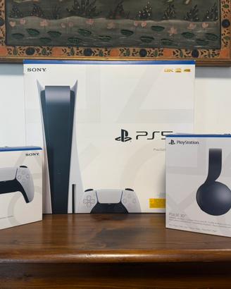 PlayStation 5 825GB + Cuffie Pulse 3D + Controller