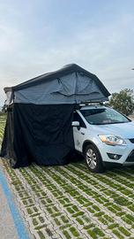 Tenda da tetto con veranda inclusa e letto 1,6x2,4