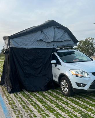 Tenda da tetto con veranda inclusa e letto 1,6x2,4