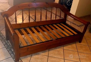 struttura legno divano rustico