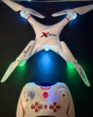 Drone Aircraft X con telecamera e radiocomando