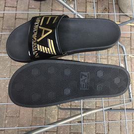 Ciabatte EA7  nere/oro