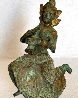 Antica statuina in bronzo