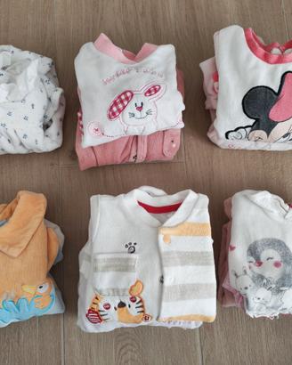 Abbigliamento neonata 0/1 mese 58 pezzi