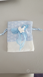 Sacchettini portaconfetti per battesimo bambino