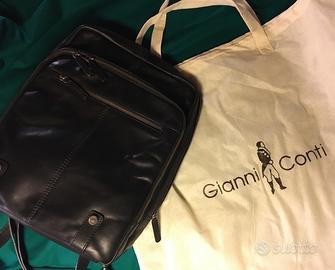 Zaino Porta PC Vera PELLE Gianni Conti