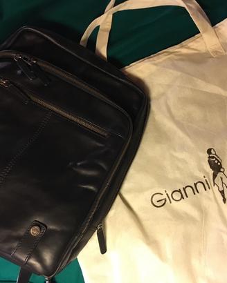 Zaino Porta PC Vera PELLE Gianni Conti