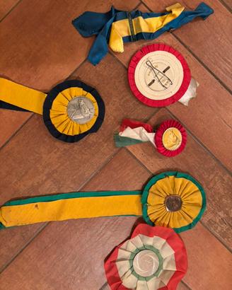 Lotto 6 Coccarde Vintage Anni 60/70