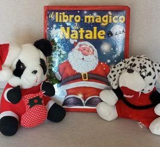 Libro di Natale + 2 peluches