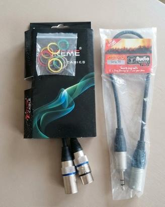 2 cavi audio professionali nuovi mai aperti 