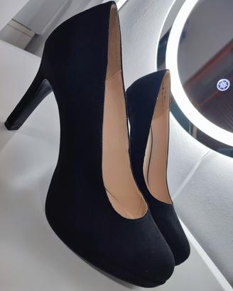 Scarpe Donna Nero Nuovo Classiche Tacco Alto 40