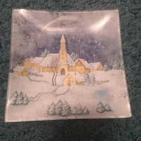 Ciotola - Svuotatasche in vetro in decoupage