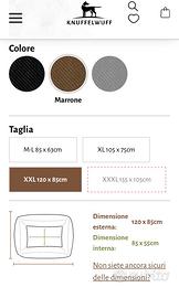 Cuccia per cani nuova