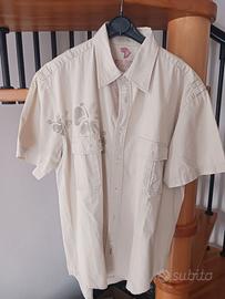 Camicia M/C beige marca  Wilker tg.L