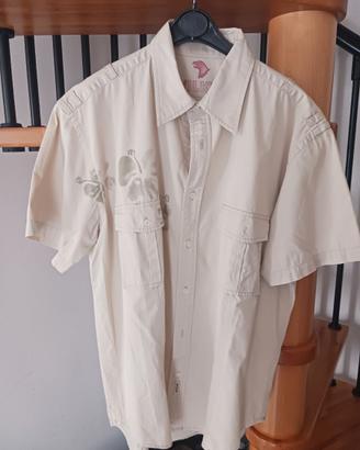Camicia M/C beige marca  Wilker tg.L