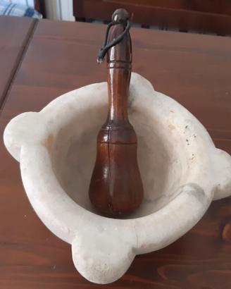 antico mortaio marmo