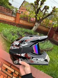 Casco Cross Bambini Moto Downhill - Nuovo Taglia S