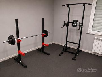 Stazione multifunzione + racks + bilanciere