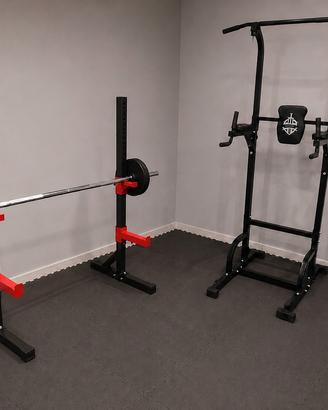 Stazione multifunzione + racks + bilanciere