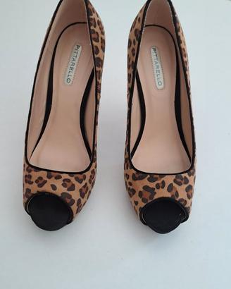 Scarpe con tacco Leopardate Pittarello