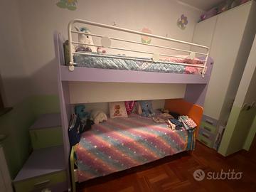 Cameretta ragazzi con letto a castello