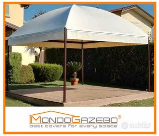 Sun Plus gazebo fisso acciaio telo PVC varie misur