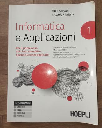 Libro di informatica-1 superiore scienze applicate