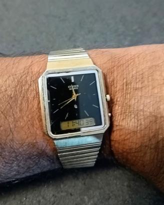Orologio Citizen tank quarzo vintage analog/digit