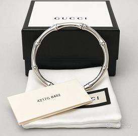Gucci argento 925 con scatola garanzia e bag