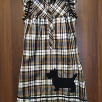 Abito tartan con cagnolino tg. S