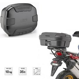 BAULETTO MOTO GIVI TRK35B TREKKER ALLUMINIO NERO