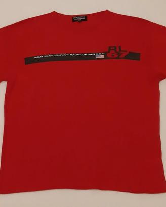 Polo Ralph Lauren T-shirt manica lunga Uomo RED.
