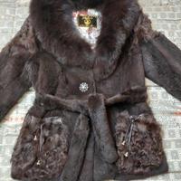 Giacca in vera pelliccia JIN  DIAO FU taglia L