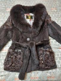 Giacca in vera pelliccia JIN  DIAO FU taglia L