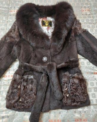 Giacca in vera pelliccia JIN  DIAO FU taglia L