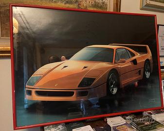 QUADRO UFFICIALE FERRARI F40 ORIGINALE FERRARI