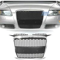 GRIGLIA AUDI A3 8P 05-08 LOOK RS CROMATO NERO