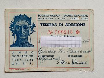 Tessera "Dante Alighieri" Gorizia
